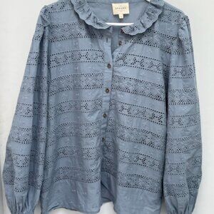 Sezane Chlo Shirt - Sz44 Vintage Blue